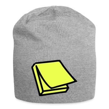 Postit - Jersey-Beanie - Grau meliert - Vorne