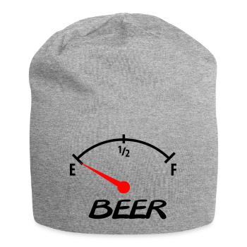 beer - Jersey-Beanie - Grau meliert - Vorne