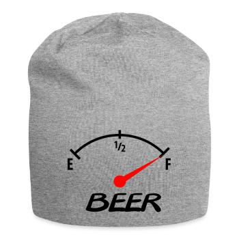 beer - Jersey-Beanie - Grau meliert - Vorne