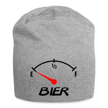 bier - Jersey-Beanie - Grau meliert - Vorne