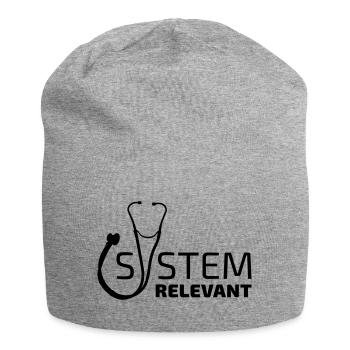System Hero Arzt Pfleger Krankenschwester Held - Jersey-Beanie - Grau meliert - Vorne
