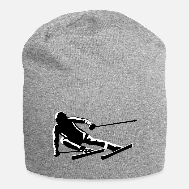 Ski, ski - Bonnet en jersey - gris chiné