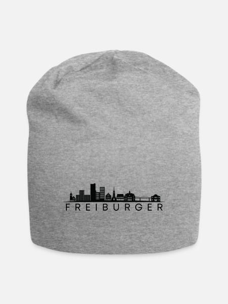 Freiburger! Freiburg, meine Stadt! - Jersey-Beanie - Grau meliert