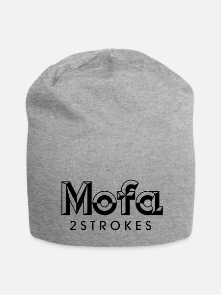 Mofa Logo Parodie - 2 Strokes (v1) - Jersey-Beanie - Grau meliert