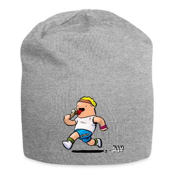 Eisdiät - Jersey-Beanie - Grau meliert - Vorne