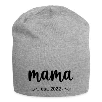 mama est. 2022 - Jersey-Beanie - Grau meliert - Vorne