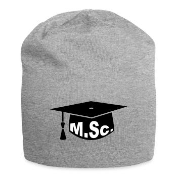Doktorhut - Master - Jersey-Beanie - Grau meliert - Vorne