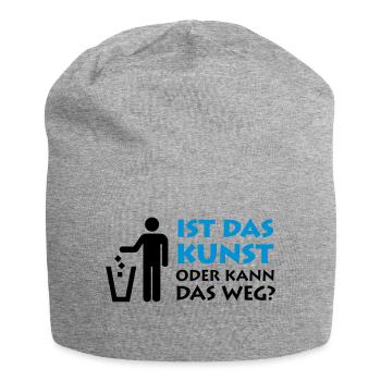 Is that art or can it go away? Museum painter garbage - Jersey Beanie - heather grey - Front