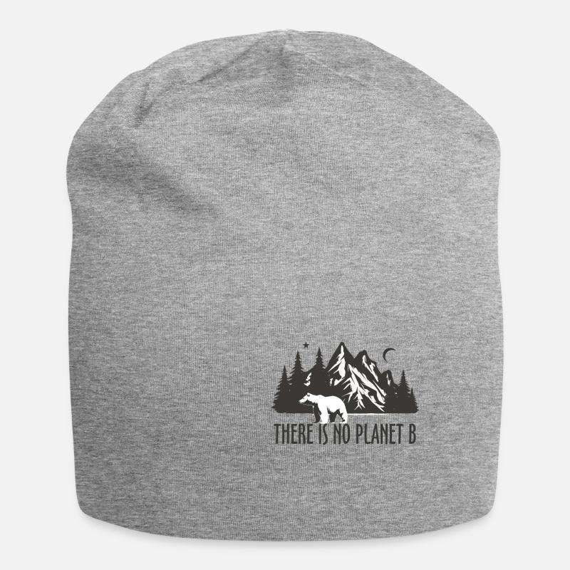 there is no planet b - Jersey Beanie - heather grey