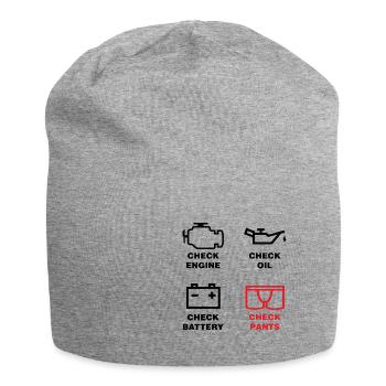 voiture - Bonnet en jersey - gris chiné - Devant