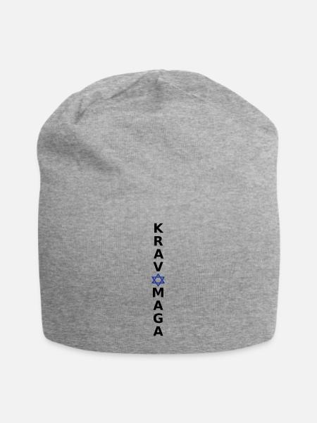 Krav Maga - Jersey-Beanie - Grau meliert