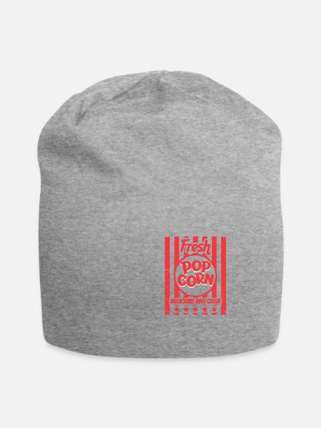 Popcorn - Jersey-Beanie - Grau meliert