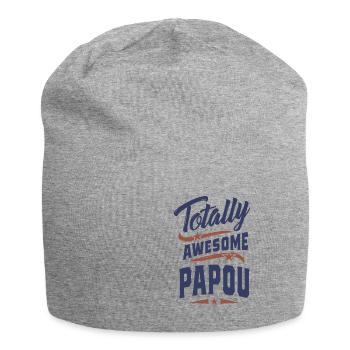 Absolut großartiger Papou - Jersey-Beanie - Grau meliert - Vorne