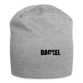 drôle teckel chien de chasse chien de chasse cadeau - Bonnet en jersey - gris chiné - Devant