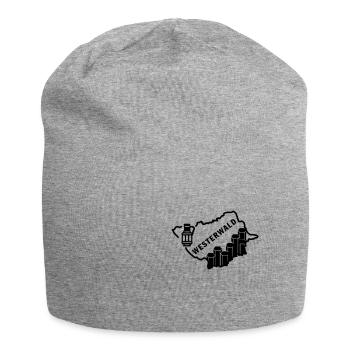 Westerwald district basalt column clay pot souvenir - Jersey Beanie - heather grey - Front