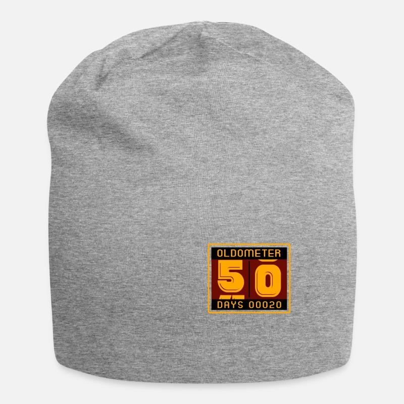 Oldometer, indicateur d'âge - Bonnet en jersey - gris chiné