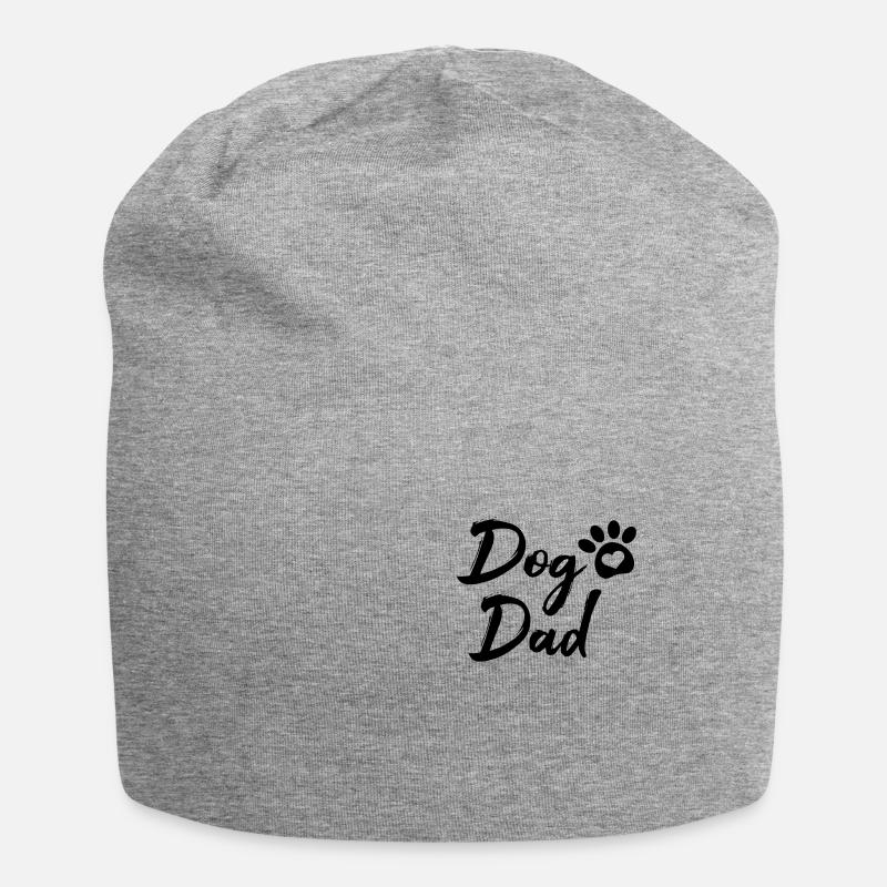 Dog Dad - Jersey-Beanie - Grau meliert