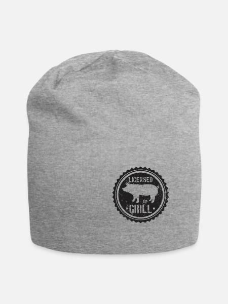 Grillen - Jersey-Beanie - Grau meliert