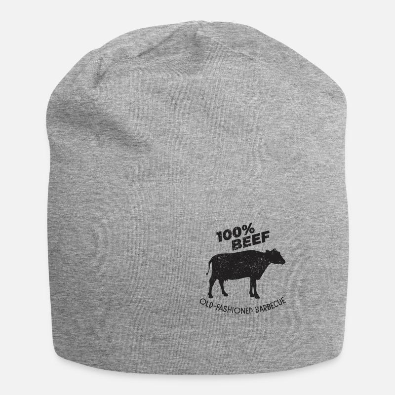 Grill Fleisch - Jersey-Beanie - Grau meliert