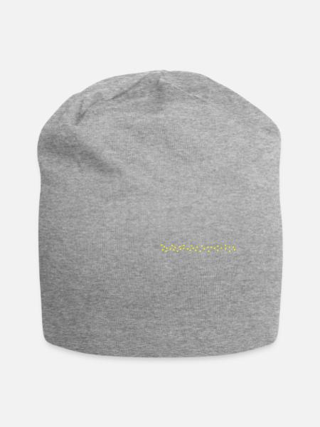 Lichterkette Deko - Jersey-Beanie - Grau meliert