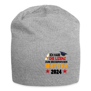 Matura 2024 Maturareise Maturafeier Maturant - Jersey-Beanie - Grau meliert - Vorne