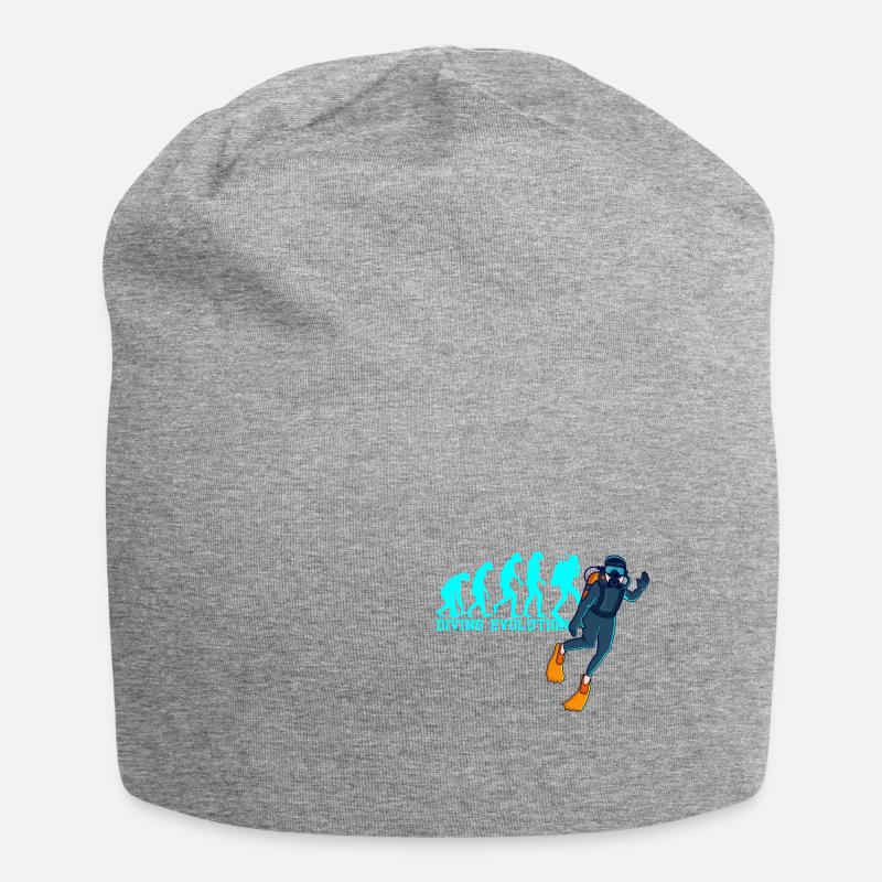 DIVING EVOLUTION Rebreather Diving Gift - Jersey Beanie - heather grey