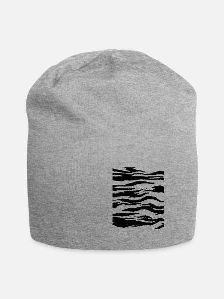 Tiger Muster Kostüm - Jersey-Beanie - Grau meliert