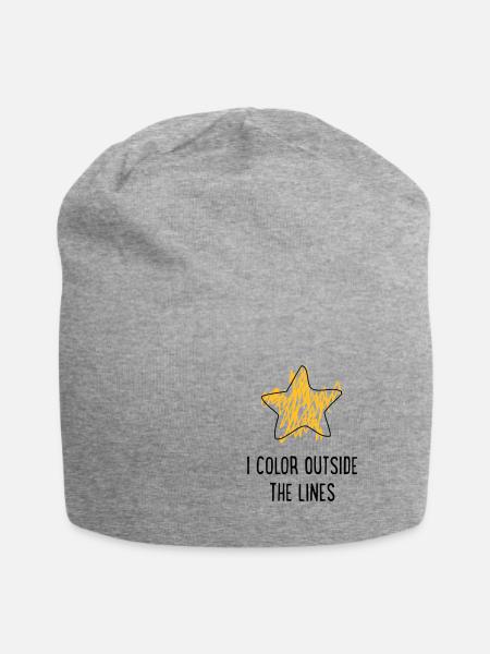 unangepasst - Jersey-Beanie - Grau meliert