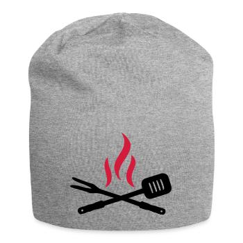 BBQ - Bonnet en jersey - gris chiné - Devant