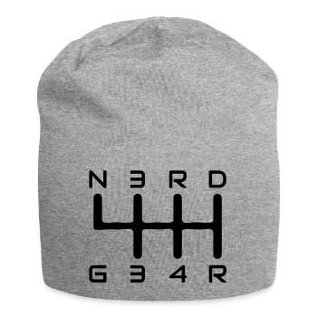 N3RD G34R Logo - Jersey-Beanie - Grau meliert - Vorne