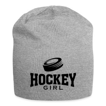 HOCKEY GIRL MIT PUCK - Jersey-Beanie - Grau meliert - Vorne
