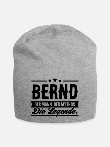 Mann Mythos Legende Bernd - Jersey-Beanie - Grau meliert