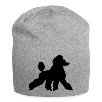 Pudel - Jersey-Beanie - Grau meliert - Vorne