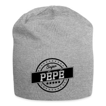 Super pépé - Bonnet en jersey - gris chiné - Devant