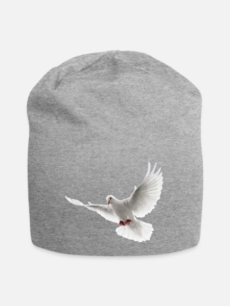 Taube - Jersey-Beanie - Grau meliert