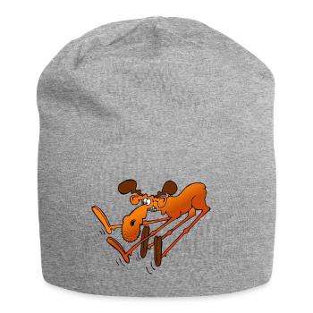 Moose - Jersey Beanie - heather grey - Front