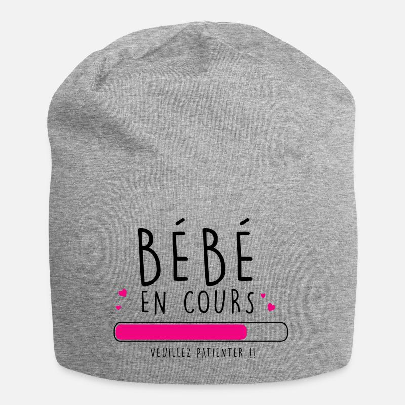 bebe en cours - Bonnet en jersey - gris chiné