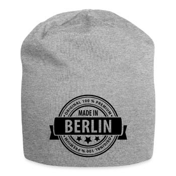 Made in BERLIN - Jersey-Beanie - Grau meliert - Vorne