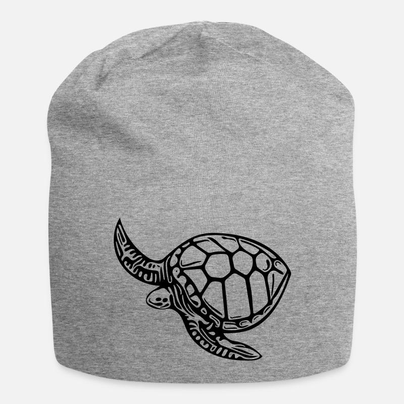 tortue - Bonnet en jersey - gris chiné