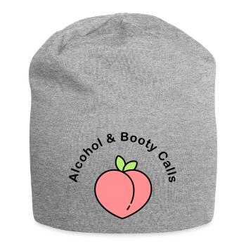 alcohol and booty calls - Jersey-Beanie - Grau meliert - Vorne