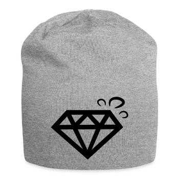 diamond - Jersey Beanie - heather grey - Front