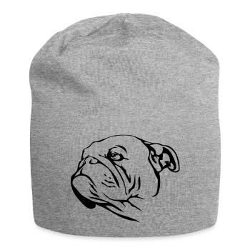Bulldog - Jersey-Beanie - Grau meliert - Vorne
