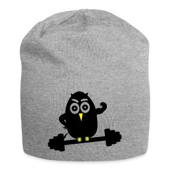 body_building_1 - Bonnet en jersey - gris chiné - Devant