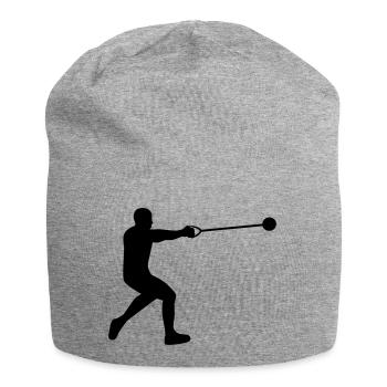 Hammer throw - Jersey Beanie - heather grey - Front