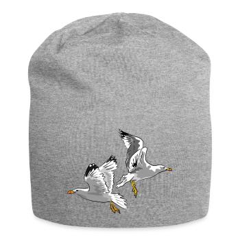 moewe vogel urlaub - Jersey-Beanie - Grau meliert - Vorne