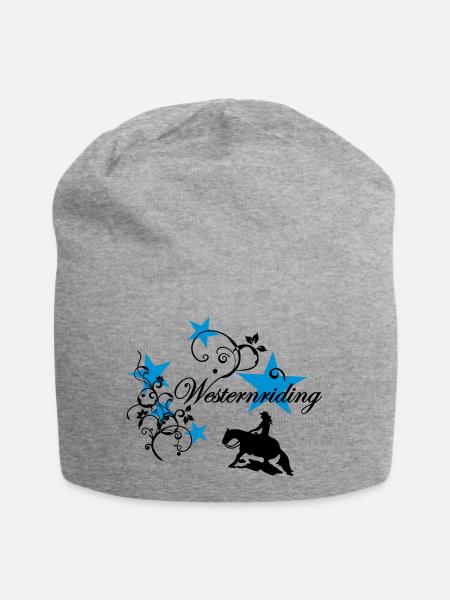 Westernriding Slider Tribal Sterne - Jersey-Beanie - Grau meliert