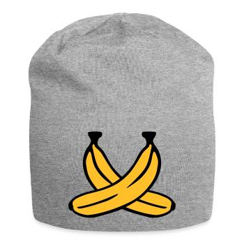Banane - Jersey-Beanie - Grau meliert - Vorne
