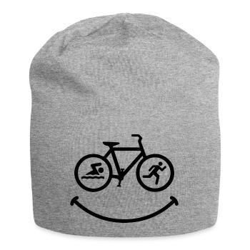 Triathlon Swim Bike Run - Bonnet en jersey - gris chiné - Devant