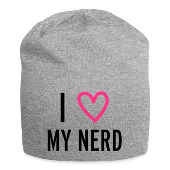Nerd - Bonnet en jersey - gris chiné - Devant