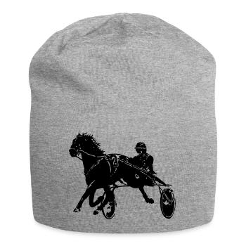 Trabrennen Traber - Jersey-Beanie - Grau meliert - Vorne